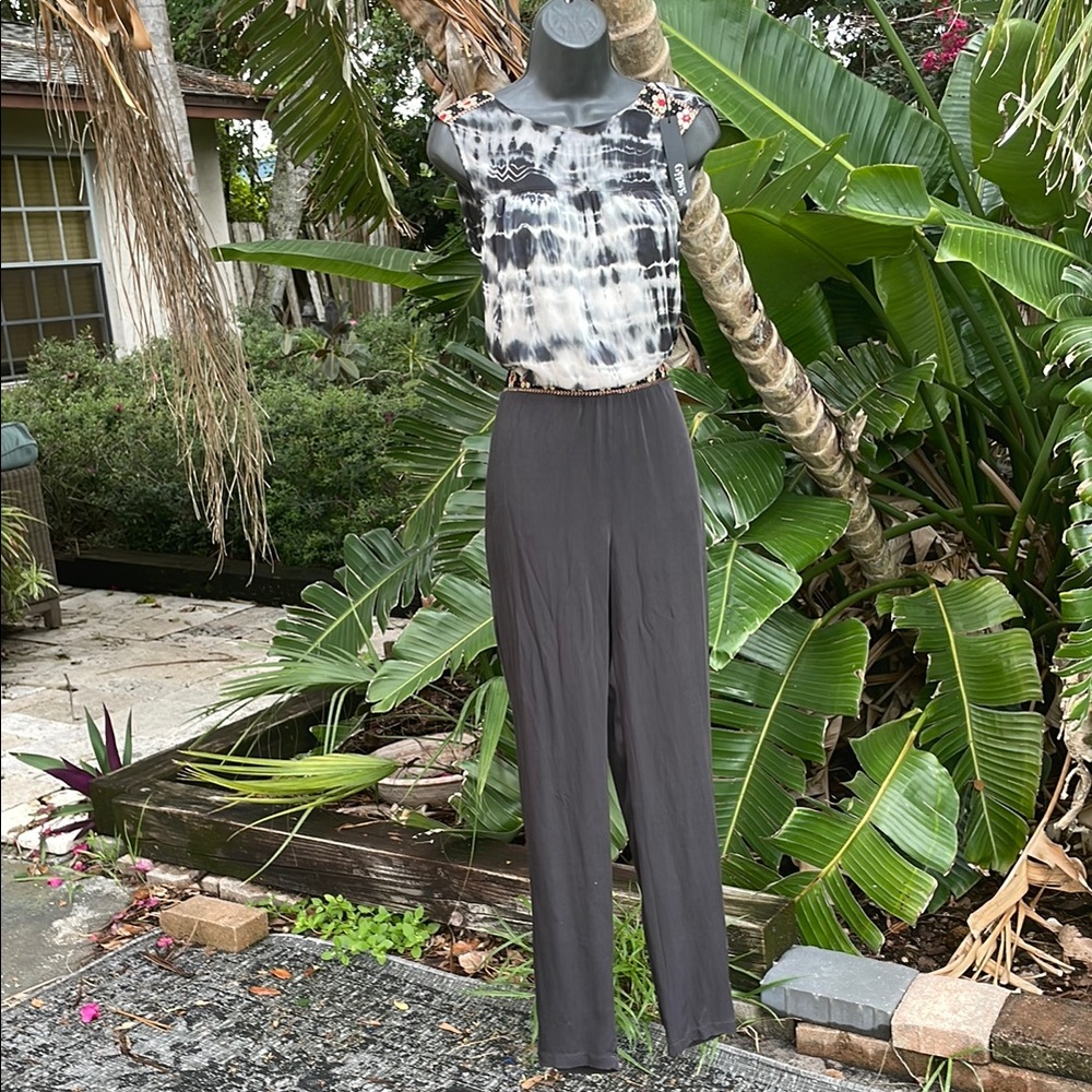 Gypsy 05 tie-dye backless jumpsuit